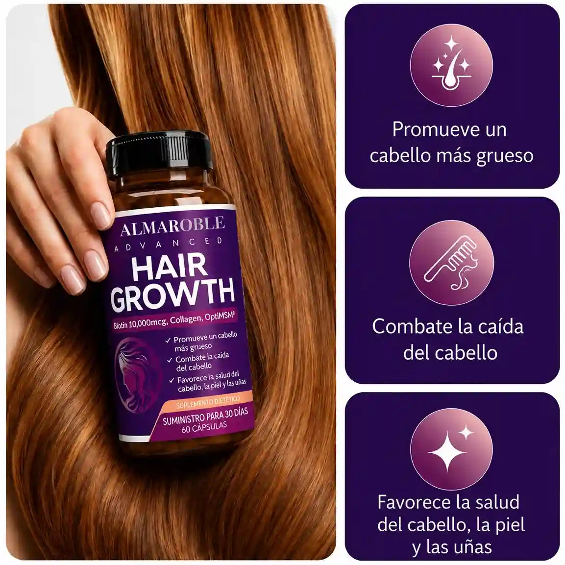 Crecimiento Avanzado del Cabello Para Mujeres